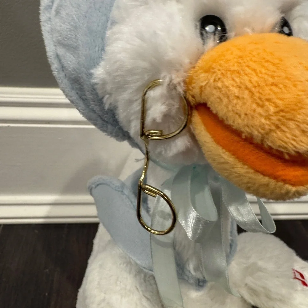 Cuddle Barn Charming Mother Goose Light Blue Bonnet- 14in Nursery Rhyme Plush